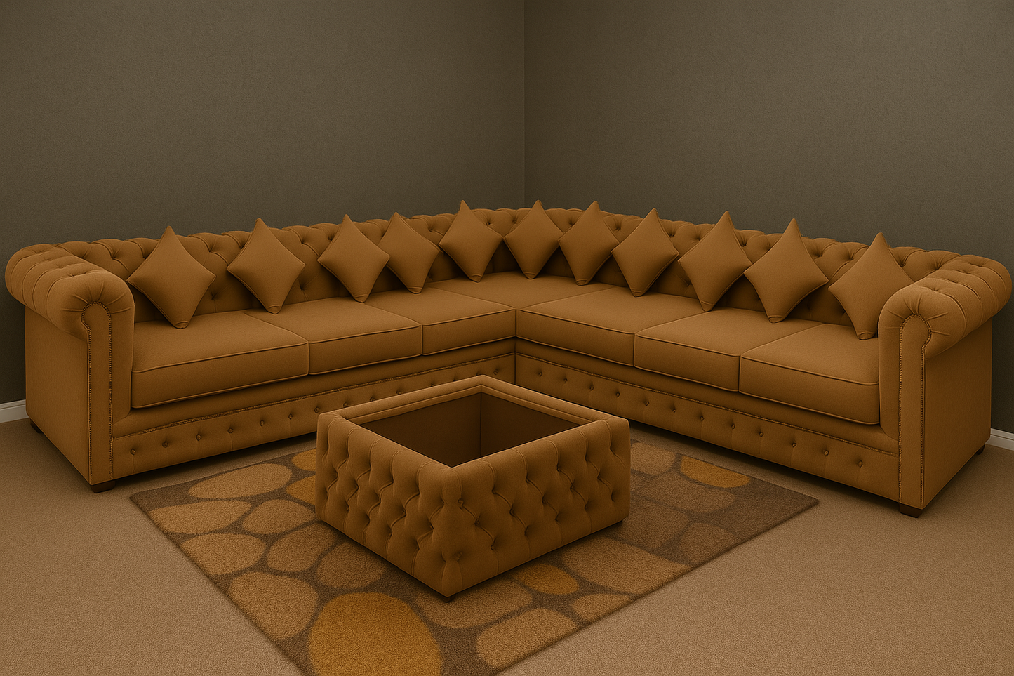 The Ashton 3C3 Chesterfield Grand Corner Sofa