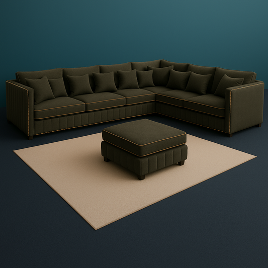 The Ashton Contemporary Linen Lounge Sofa