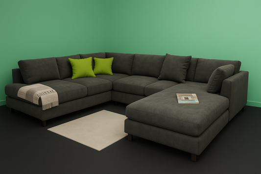 The Ashton U-Shape Sofa – Extra Deep Seating Comfort