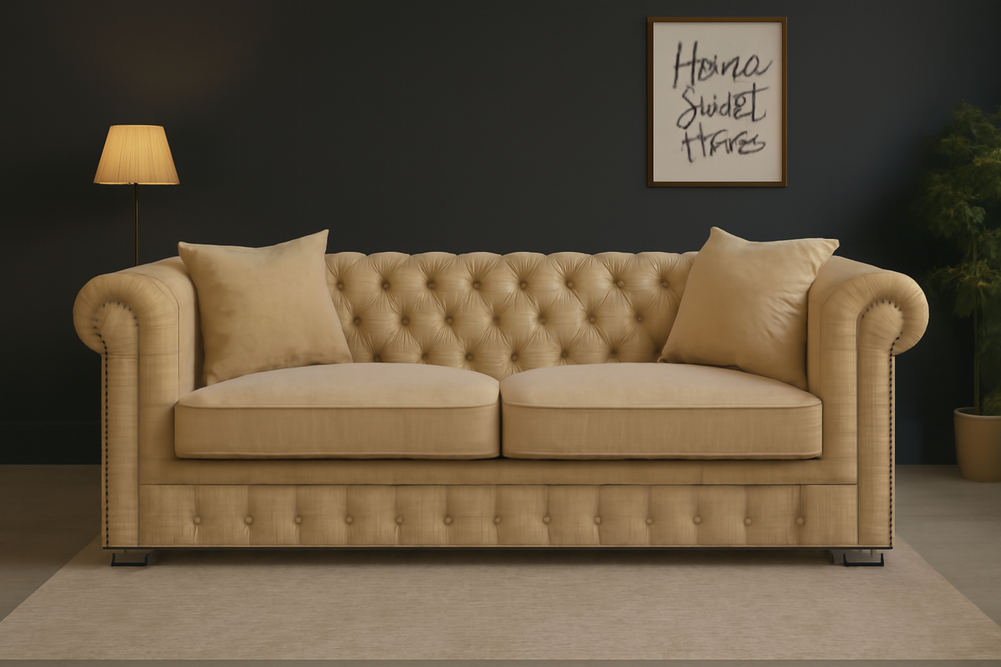 The Verona 3-Seater Chesterfield Sofa